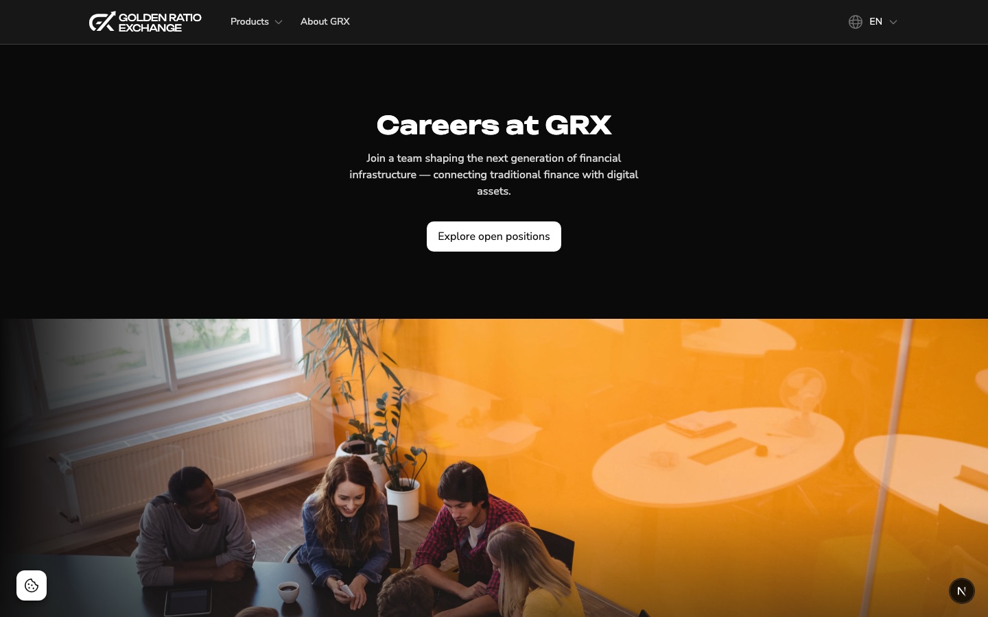 GRX careers landing page