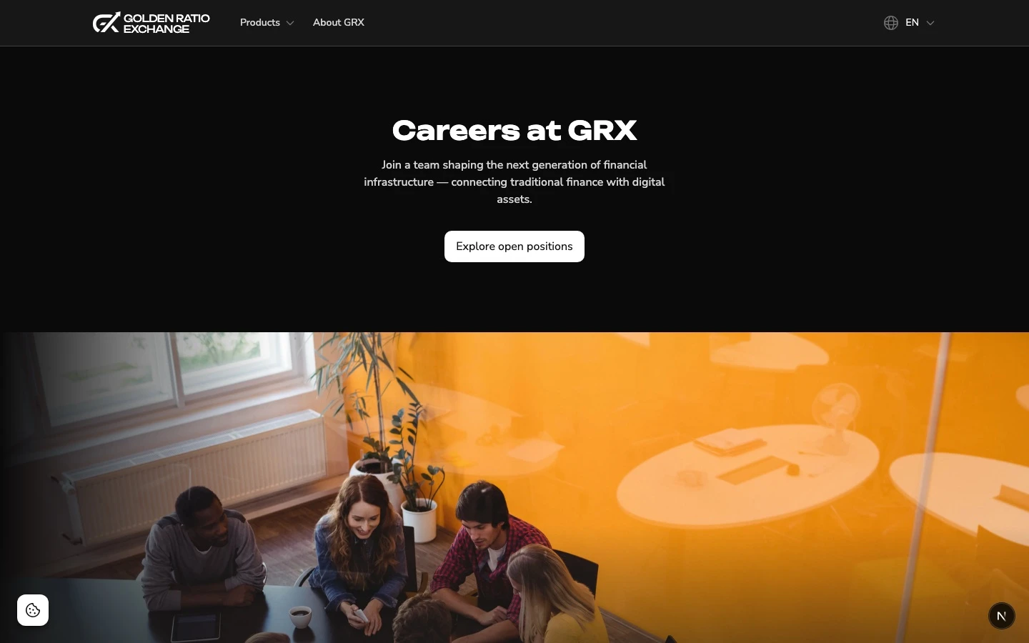 GRX careers landing page